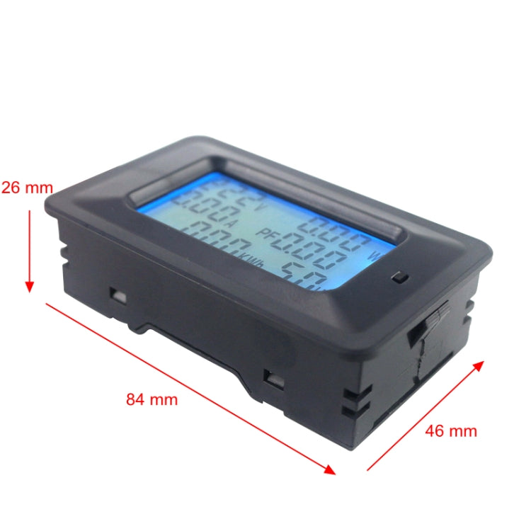100A Household Multifunctional Watt-hour Meter AC Digital Voltage and Current Meter Power Monitor, 100A