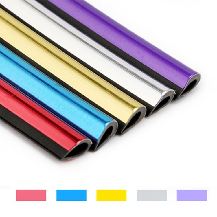 10 PCS Car Interior Mouldings Decorative Air Conditioning Outlet U-shaped Bright Strip Clip, Red, Purple, Silver, Gold, Blue