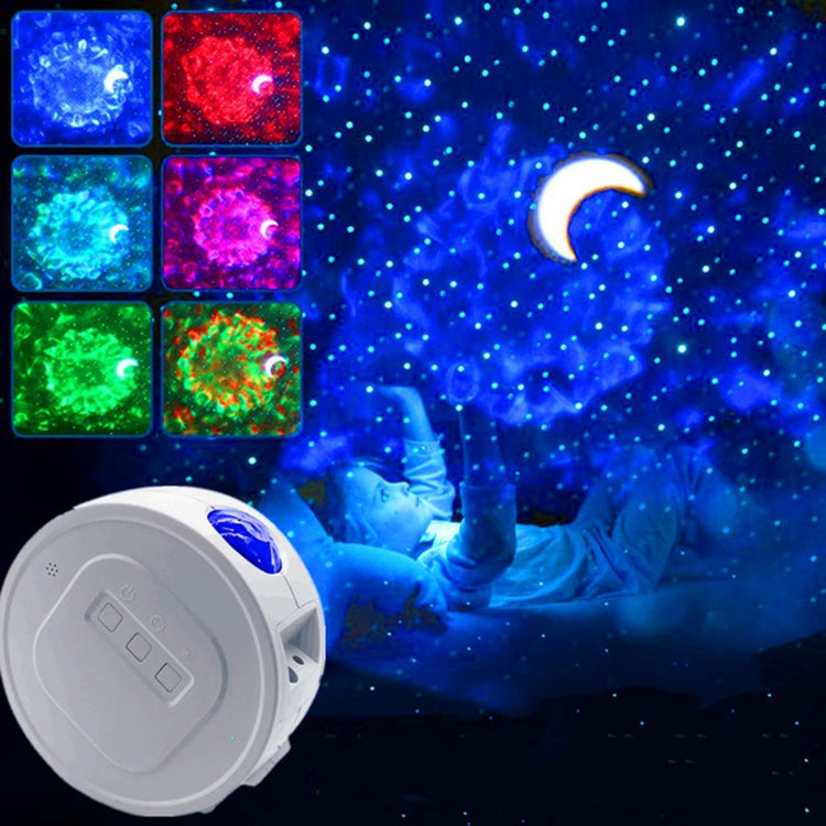 USB Projection Lamp LED Gypsophila Laser Light Colorful Rotating Night Llight,  US/EU Plug, Gypsophila