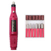 1 Set Power Professional Electric Manicure Machine Pen Pedicure Nail File Nail Tools 6 bits Drill Nail Drill Machine, US Plug Rose Red, US Plug White, EU Plug White, EU Plug Black