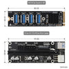 Waveshare PCIe X1 to PCIe X16 Expander, Using With M.2 to PCIe 4-Ch Expander, 24003, PCIe X1 to PCIe X16 Expander