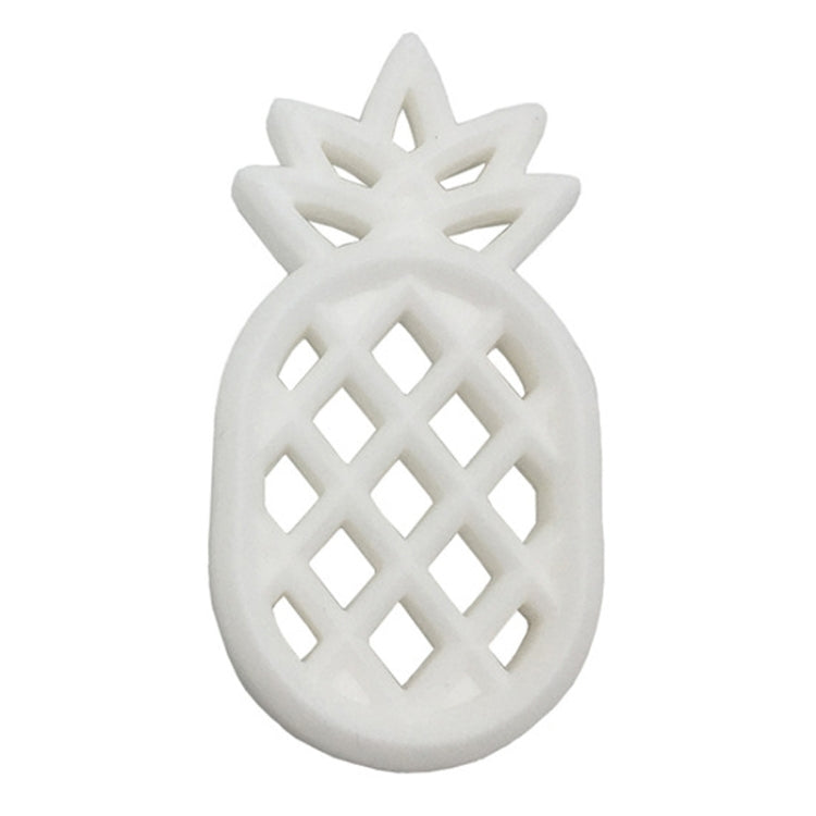 Pineapple Silicone Teether Babies Teething Pendant Nursing Soft Silicone Safe Toys for Soothe Teething Baby, White, Blue, Yellow, Black, Light Green, Purple, Grey, Light Yellow, Pink, Grass Green