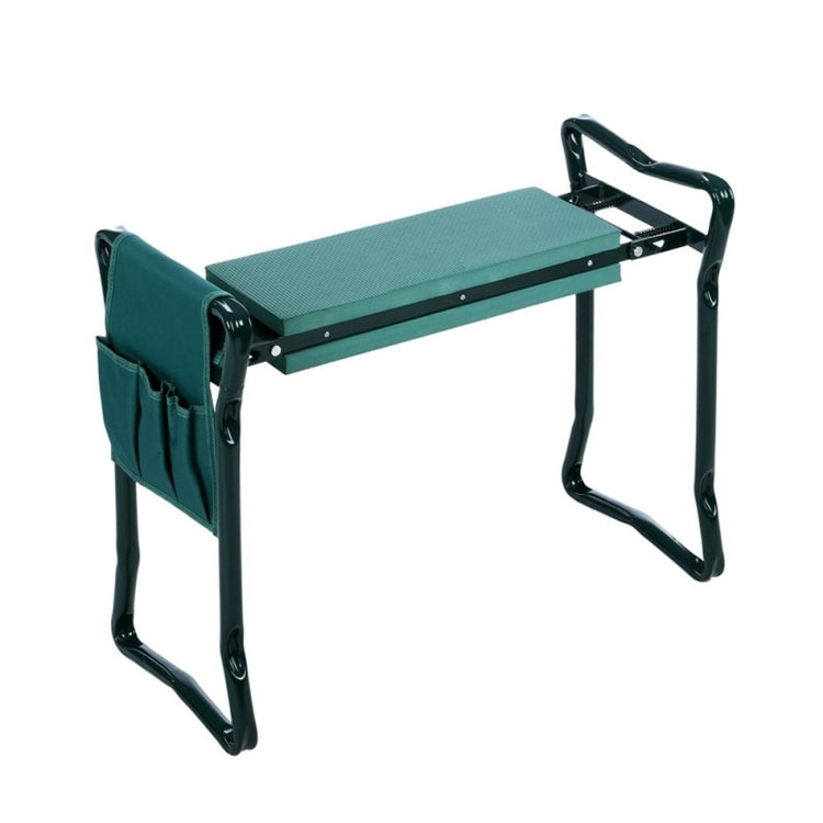 Garden Knee Pads with Handle Folding Stainless Steel Garden Stool with Cushions, Stool with Bag