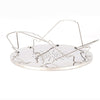 Outdoor Stainless Steel Toast Rack 4 Slice Toast Bread Pan Camping Barbecue Rack Foldable Bakeware