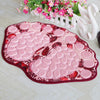 Foot-type 3D Pebbles Embossed Ankle Anti Slip Absorbent Mat, 40x60cm