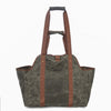 One Shoulder Portable Dual-use Waterproof Waxed Canvas Double Handle Wear-resistant Logging Bag, Double Handle Logging Bag