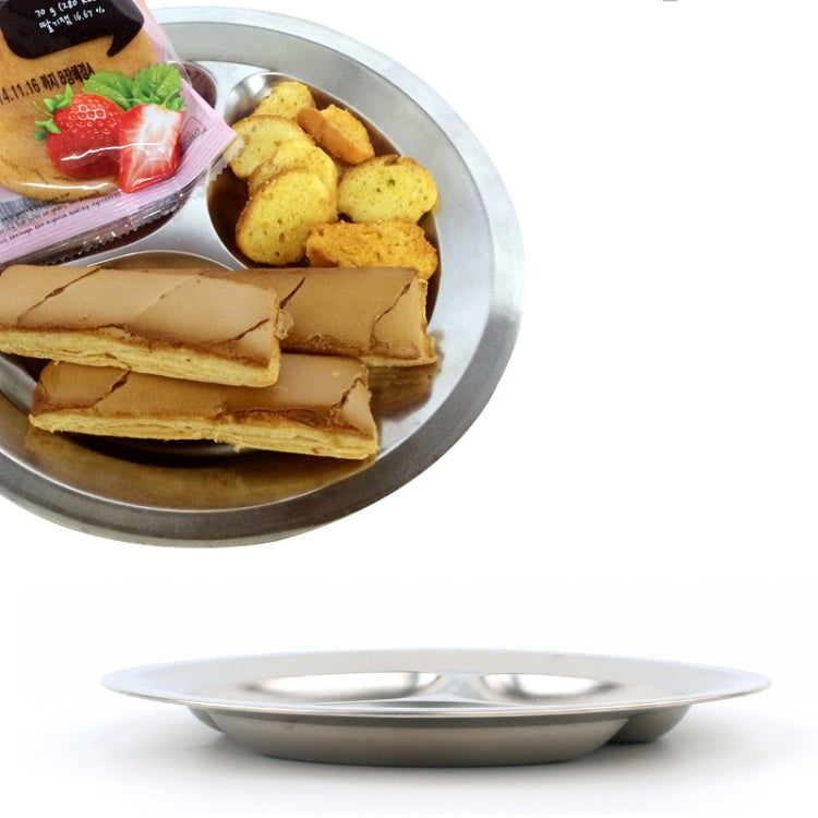 Picnic 3 Grid Round Plate Outdoor Barbecue Non-magnetic 201 Stainless Steel Grid  [late