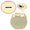 Lovely Creative Child DIY Wooden Apple Hand Painted Piggy Bank