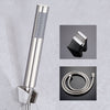 Three-piece Suit Bathroom Water Saving Pressurization Stainless Steel Round Bar Handheld Nozzle Shower Head, Three-piece Shower