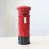 Retro Tin Alloy Telephone Booth Postbox Piggy Bank Decoration, Mailbox