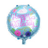 5 PCS Round White Swan Aluminum Balloon Birthday Party Decoration Toy