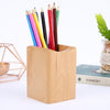 Multifunctional Wooden Chinese Style Student Pen Holder, Beech, Walnut