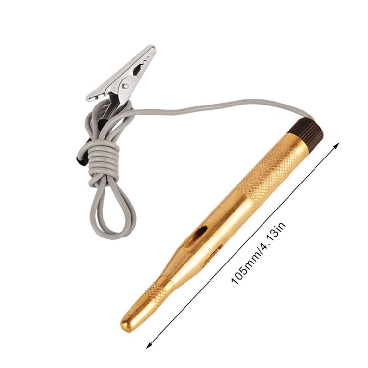 2 PCS 6-24V Copper Electric Pen General Test Light Automotive Circuit Test Pencil, Copper Electric Pen