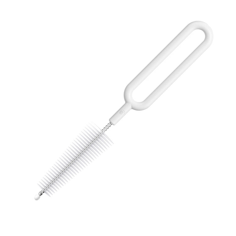 20 PCS Nylon Feeding Bottle Cleaning Brush Rotating Teapot Brush, Moonlight White, Phosphor, Iceberg Blue, Midnight Green
