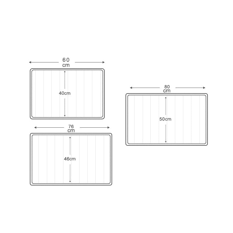 Marine Series Pattern Bathroom Toilet Non-slip Mat Flannel Absorbent Foot Pad, 46x76cm, 50x80cm