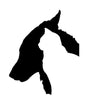 10 PCS Dog and Cat Car Stickers Pet Reflective Waterproof Stickers, Dog and Cat