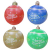 MT709 Yard Christmas Ornaments PVC Inflatable Balls, Ordinary Type Without Lamp (Green), Ordinary Type Without Lamp (Blue), Ordinary Type Without Lamp (Yellow), Ordinary Type Without Lamp (Red)