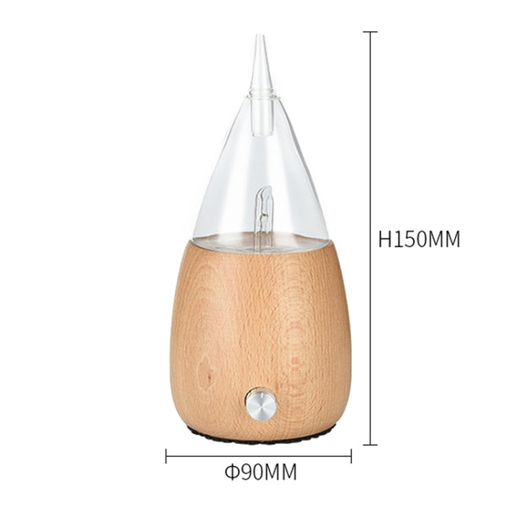 Waterless Diffuser Essential Oil Spray Wood Glass Aromatherapy Air Humidifier, AU Plug, UK Plug, EU Plug