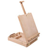 Artist Craft Desktop Easel Integrated Wooden Box Art Drawing Painting Table Box, Painting Table Box