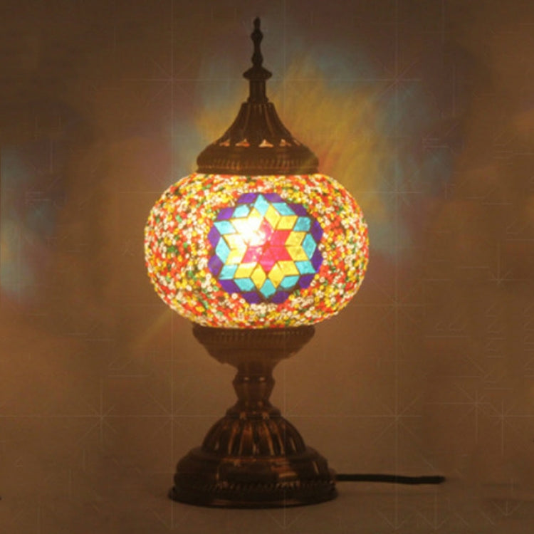 Bedroom Study Romantic Style Mosaic Decorative Table Lamp, US Plug, UK Plug, EU Plug, AU Plug