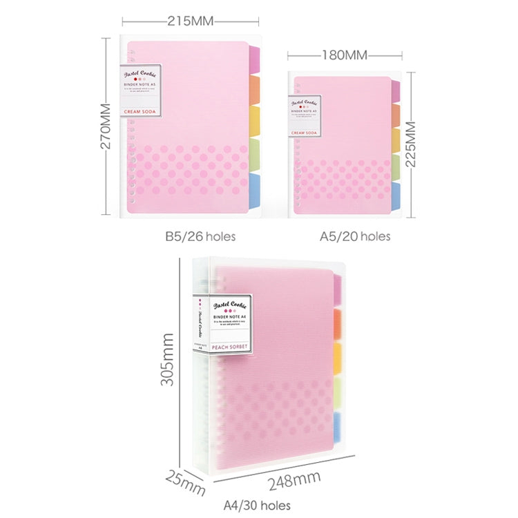 Loose-leaf Notebook Rainbow Cookie Daily Plan Personal Diary Notebook, A5