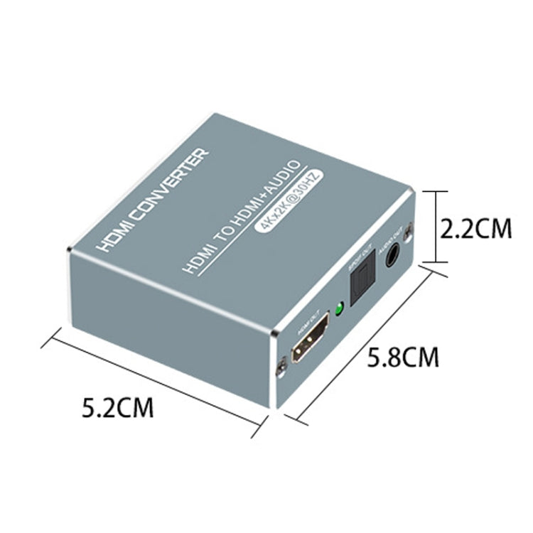 FJGEAR FJ-HDV01 HDMI HD 4K 30HZ Fiber Audio Separator, FJ-HDV01 US Plug, FJ-HDV01 EU Plug