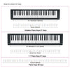 Children Beginner Piano Keyboard Color Stickers Musical Instrument Accessories