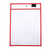 Erasable Hanging PVC A4 Transparent Sewing Red Document Dry Erase Bag