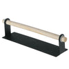 Non-perforated Kitchen Paper Holder Rag Roll Paper Storage Rack Toilet Bathroom Towel Rack, Black, White