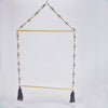 Nordic Style Wooden Color Macaron Wooden Beads String Single Hook Hanger Wardrobe Storage Pendant