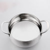 Si Gang 24CM Stainless Steel Drum-shaped Large-capacity Extra Thick Soup Pot, 24 CM