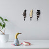 3 PCS Guitar Shape Home Decoration Hook, Guitar Shape Hook