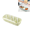 Kitchen Compartment Plastic Seasoning Box Spice Jar with Spoon & Lid, Green, Apricot, Pink, Blue