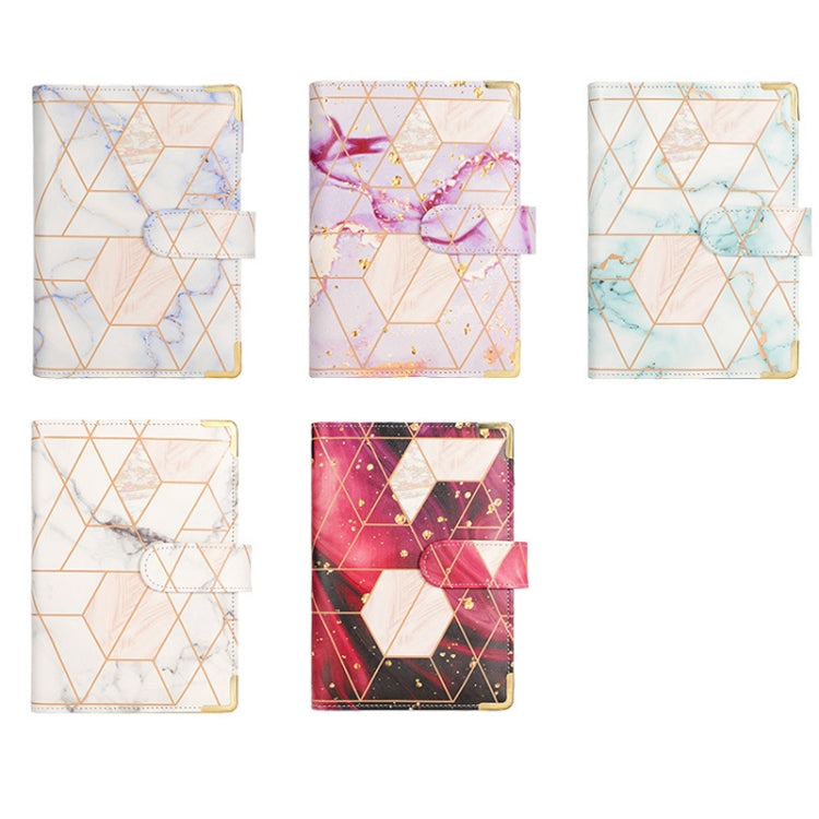 A6 Loose-leaf Notebook Budget Book Marbled Handbook,Style:, Basic Model, Deluxe Model