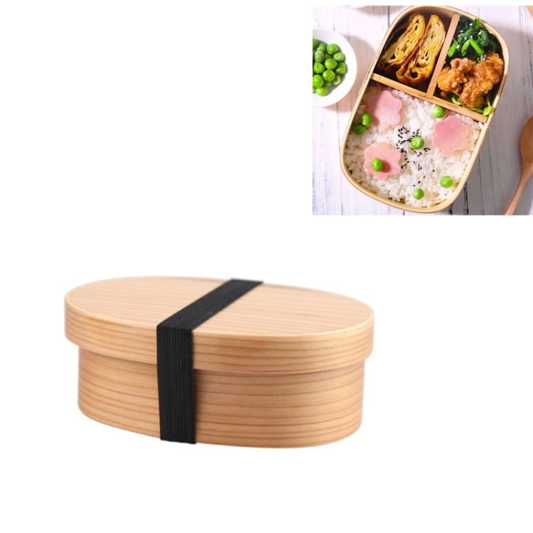 Wood Environmental Protection Tableware Portable Lunch Box Bento Box, Single Layer, Double Layer