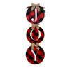 Christmas Decorations Home Windows And Doors Staircase Scene Layout DIY Red And Black Grid Christmas Wreath, Windows And Doors Staircase