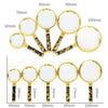 2pcs Elderly Reading Books Handheld Magnifier, 60mm, 70mm, 80mm, 90mm, 100mm