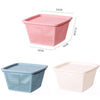 3 PSC Plastic Storage Basket Household Goods Hollow Drain Basket Kitchen Vegetable Washing Fruit Storage Basket Random Color Delivery