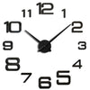 Acrylic Digital Wall Clock Home Living Room Wall Sticker Clock