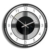 Home Decoration Round Creative Wall Clock Living Room Bedroom Transparent Acrylic Retro Clock, CC034