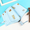 Children Sweet Vinyl Sunscreen Umbrella Tri-fold Student Cartoon Folding Umbrella, Manual, Automatic