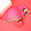 Creative Cute Cartoon Children Full Automatic Sun Umbrella Folding Vinyl Umbrella, Rose Red, Rubber Powder, Navy, Light Green