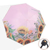 Sunflower Vinyl Sunscreen Double-layer Sunshade UV Umbrella Folding Rain and Sun Dual-purpose Umbrella, Navy, Sky Blue, Pink
