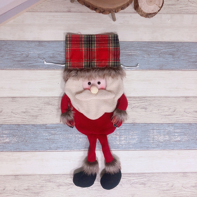 Christmas Drawstring Gift Bag Christmas Decorations Candy Gift Bag, Elderly, Snowman, Elk