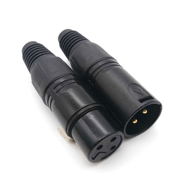 10 PCS Gold Plated Microphone Plug Cannon Male and Female Head Card