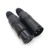10 PCS Gold Plated Microphone Plug Cannon Male and Female Head Card