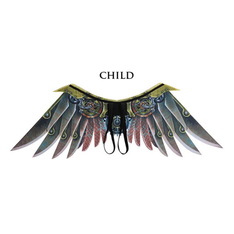 Halloween Carnival Stage Dress Up Props Adult Children Cosplay Punk Blade Wings, Chlid, Adult
