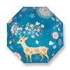 Small Fresh Vinyl Folding Cartoon Forest Rain and Sun Dual-use Umbrella, Automatic, Manual