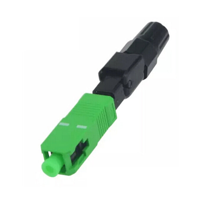 10 PCS FTTH SC APC Single-Mode Fiber Optic Quick Connector