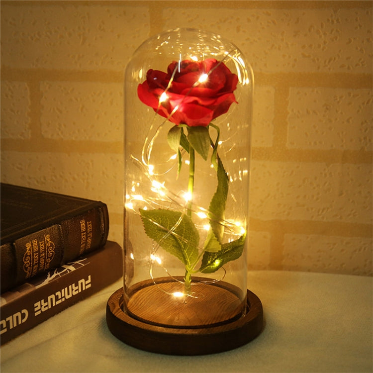LED flashing luminous artificial fresh roses romantic decorative flower wedding Valentine's Day gift to send lovers birthday, 0-5W
